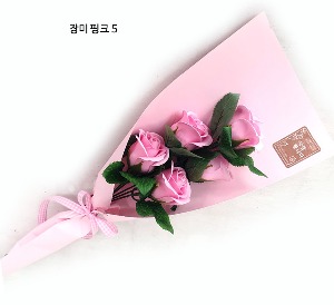 5송이꽃다발만들기 DIY ( 장미 핑크 5송이 ) - bn242