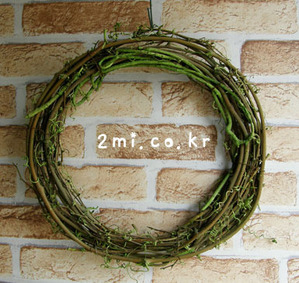 등나무 리스 원 14~16cm  1개가격 초록색